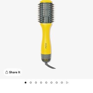 Drybar Yellow and Gray Round Hot Air Styling Brush